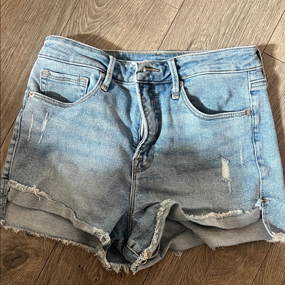 Good American Light Blue Jean Shorts